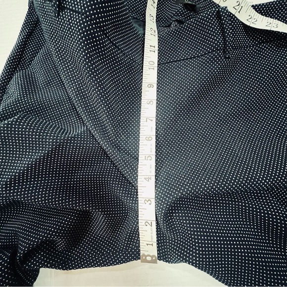 NWT Ann Taylor The Straight Style Pants Blue Poke a Dot size 14 - Picture 9 of 10